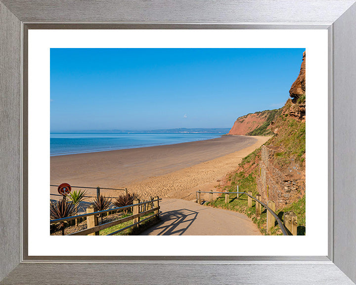 Sandy Bay Beach Exmouth Devon in summer Photo Print - Canvas - Framed Photo Print - Hampshire Prints