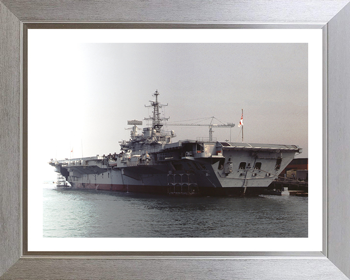 HMS Hermes R12 Royal Navy Centaur class Aircraft carrier Photo Print or Framed Print - Hampshire Prints