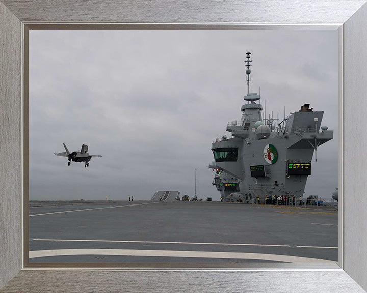 HMS Queen Elizabeth R08 Royal Navy Queen Elizabeth Class Aircraft Carrier Photo Print or Framed Print - Hampshire Prints