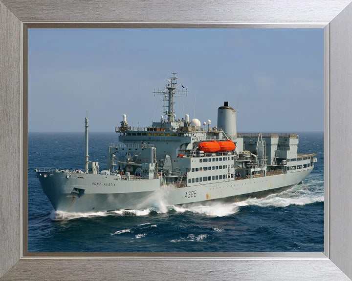 RFA Fort Austin A386 Royal Fleet Auxiliary Fort Rosalie Class replenishment ship Photo Print or Framed Print - Hampshire Prints