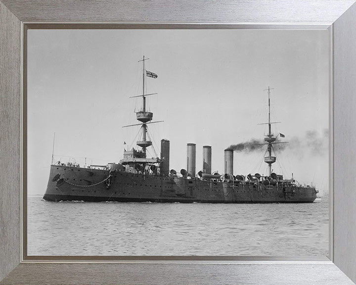 HMS Terrible (1895) Royal Navy Powerful class protected cruiser Photo Print or Framed Print - Hampshire Prints