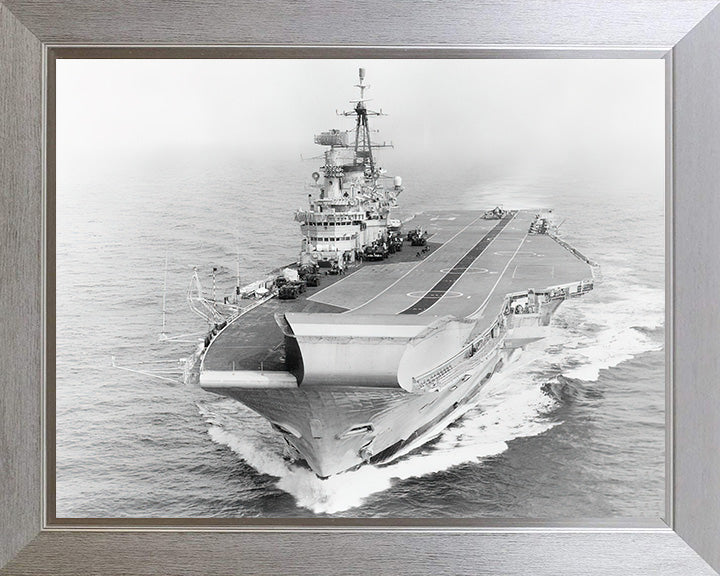 HMS Hermes R12 Royal Navy Centaur class Aircraft carrier Photo Print or Framed Print - Hampshire Prints