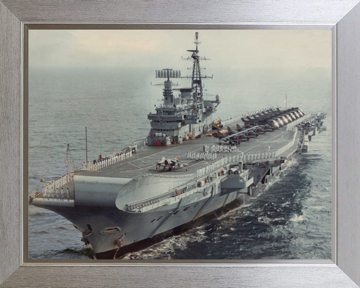 HMS Hermes R12 Royal Navy Centaur class Aircraft carrier Photo Print or Framed Print - Hampshire Prints