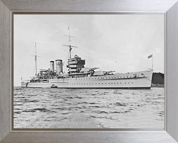 HMS York (90) Royal Navy York Class heavy cruiser Photo Print or Framed Print - Hampshire Prints