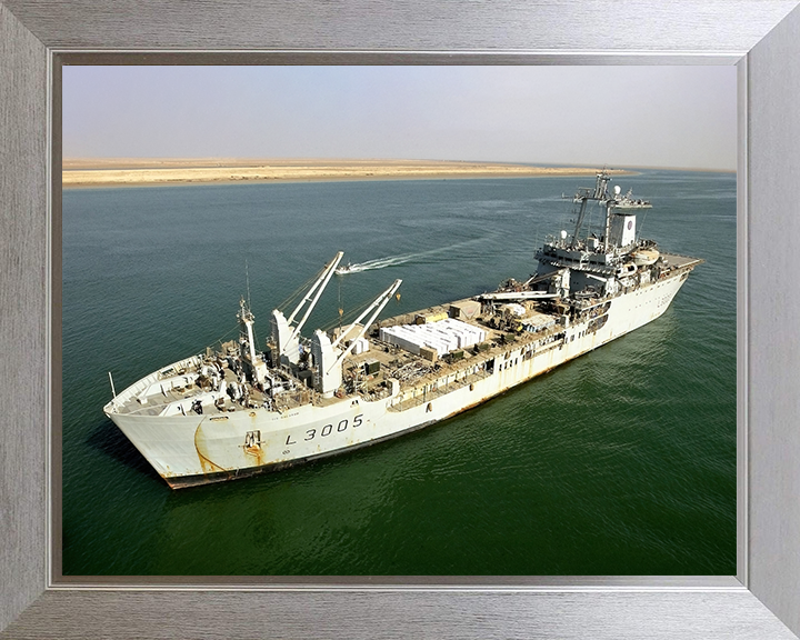 RFA Sir Galahad L3005 Royal Fleet Auxiliary Round Table class ship Photo Print or Framed Print - Hampshire Prints