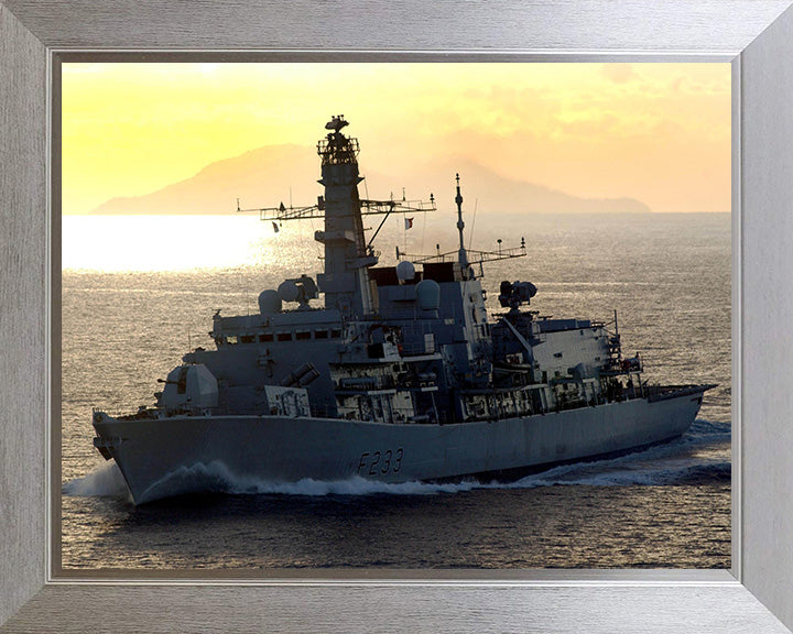 HMS Marlborough F233 Royal Navy type 23 Frigate Photo Print or Framed Print - Hampshire Prints