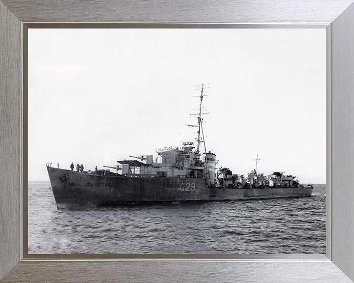 HMS Offa G29 Royal Navy O class destroyer Photo Print or Framed Print - Hampshire Prints