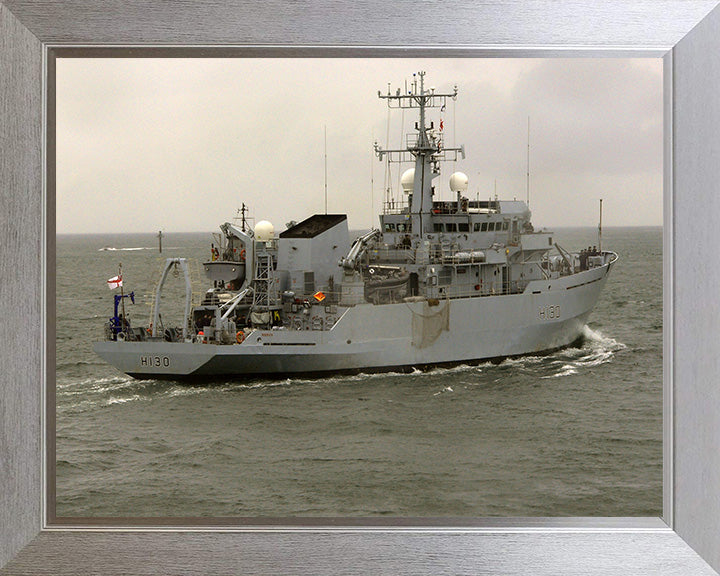 HMS Roebuck H130 Royal Navy coastal survey vessel Photo Print or Framed Print - Hampshire Prints