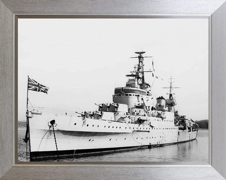 HMS Newcastle C76 Royal Navy Town class light cruiser Photo Print or Framed Print - Hampshire Prints