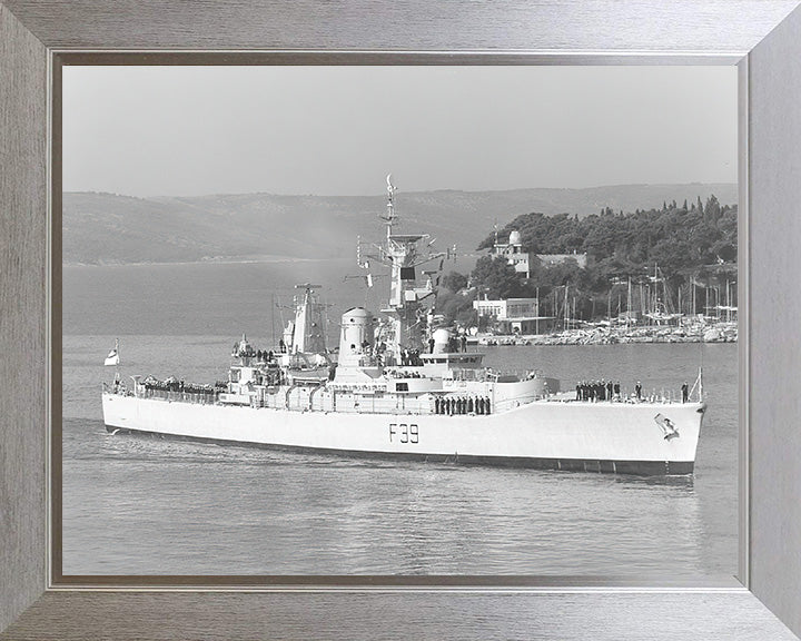 HMS Naiad F39 Royal Navy Leander class frigate Photo Print or Framed Photo Print - Hampshire Prints