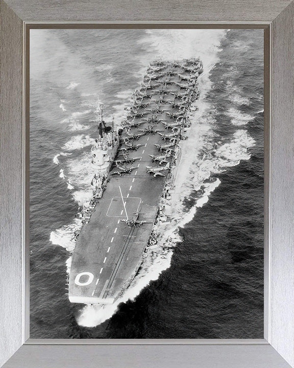 HMS Ocean R68 Royal Navy Colossus class aircraft carrier Photo Print or Framed Print - Hampshire Prints