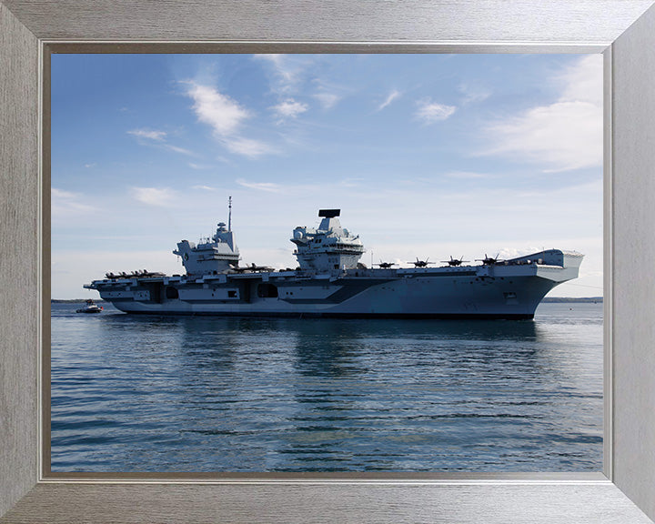 HMS Queen Elizabeth R08 Royal Navy Queen Elizabeth Class Aircraft Carrier Photo Print or Framed Print - Hampshire Prints