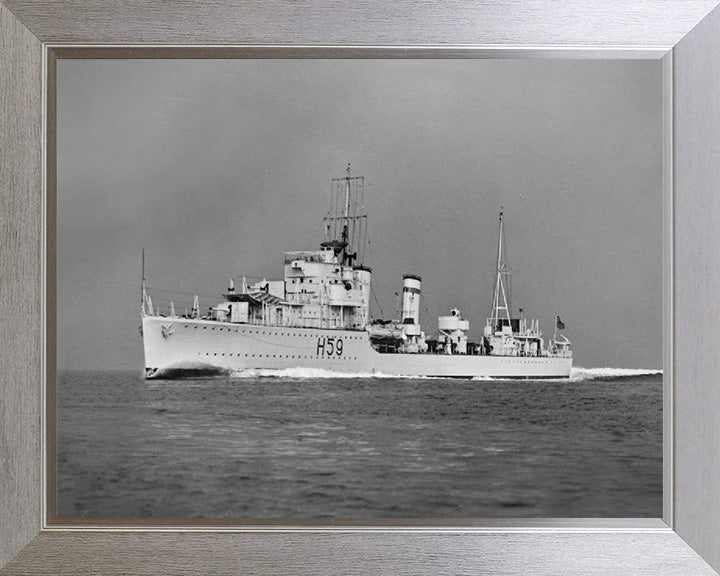 HMS Gallant H59 Royal Navy G class destroyer Photo Print or Framed Print - Hampshire Prints