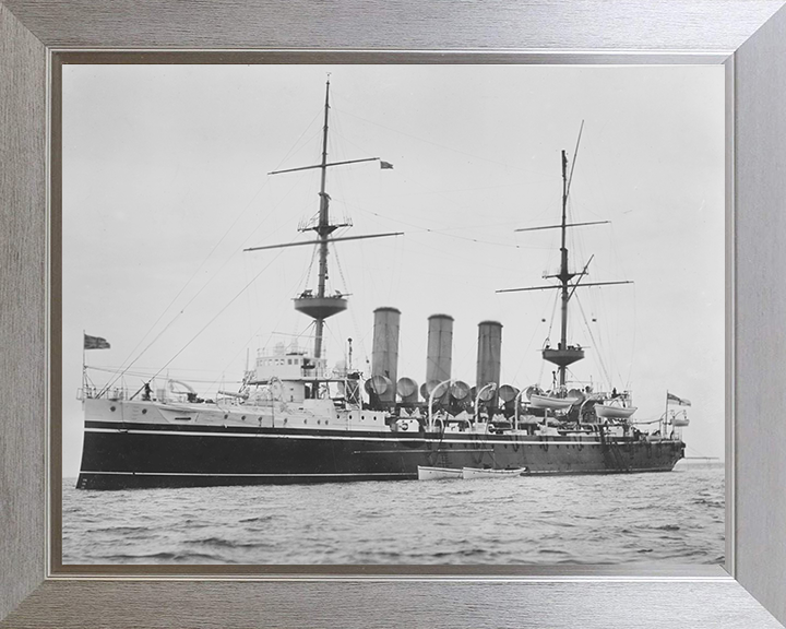 HMS Hyacinth (1898) Royal Navy Highflyer class cruiser Photo Print or Framed Print - Hampshire Prints