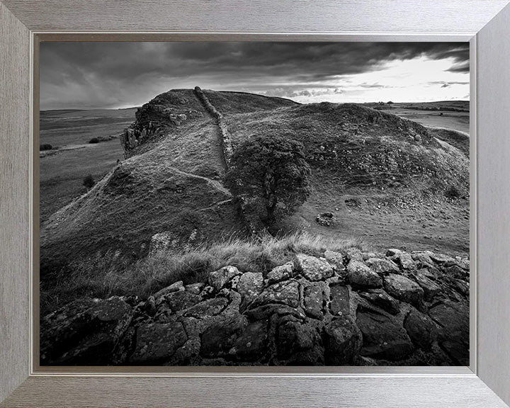 Hadrian's Wall Cumbria black and white Photo Print - Canvas - Framed Photo Print - Hampshire Prints