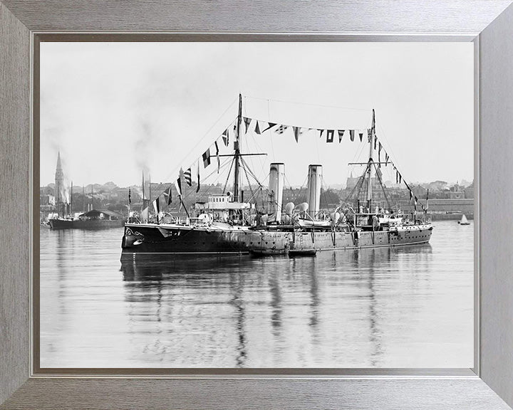 HMS Melampus (1890) Royal Navy Apollo class protected cruiser Photo Print or Framed Print - Hampshire Prints