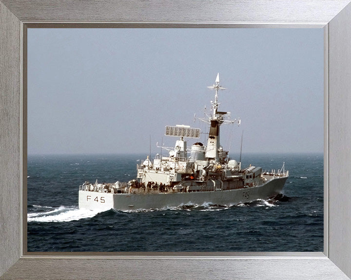 HMS Minerva F45 Royal Navy Leander class Frigate Photo Print or Framed Print - Hampshire Prints