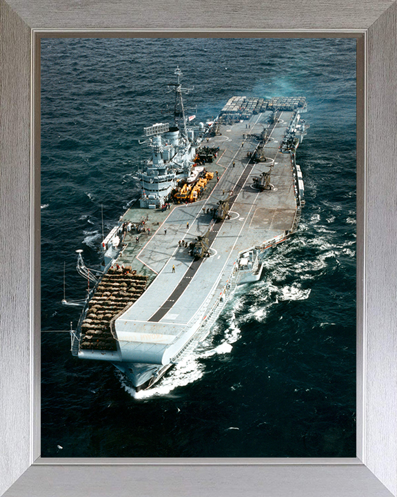 HMS Hermes R12 | Photo Print | Framed Print | Centaur Class | Aircraft Carrier | Royal Navy