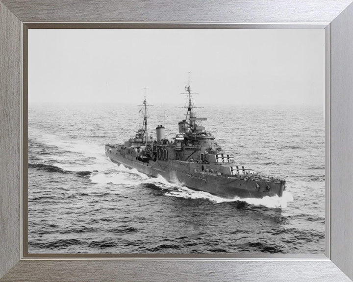 HMS Manchester (15) Royal Navy Town class light cruiser Photo Print or Framed Print - Hampshire Prints