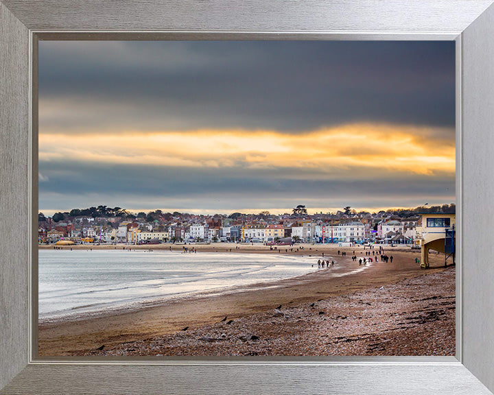 Weymouth beach Dorset at sunset Photo Print - Canvas - Framed Photo Print - Hampshire Prints