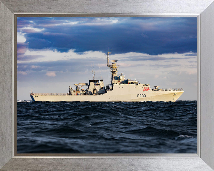 HMS Tamar P233 Royal Navy River class offshore patrol vessel Photo Print or Framed Print - Hampshire Prints