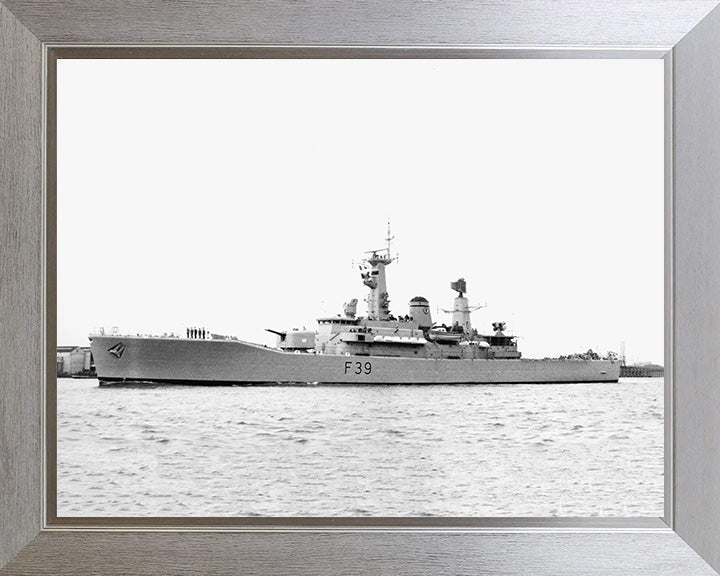 HMS Naiad F39 Royal Navy Leander class frigate Photo Print or Framed Photo Print - Hampshire Prints