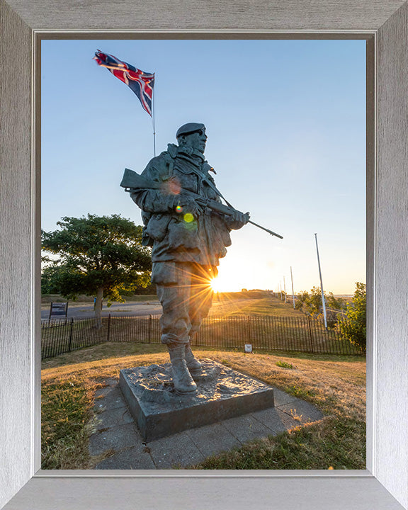 The "Yomper" Royal Marine statue at the Royal Marines museum Photo Print or Framed Photo Print