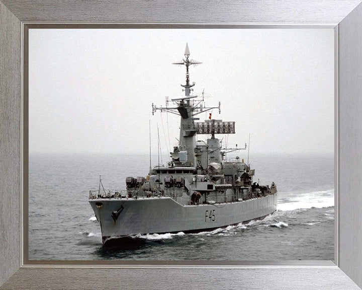 HMS Minerva F45 Royal Navy Leander class Frigate Photo Print or Framed Print - Hampshire Prints