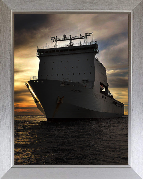 RFA Mounts Bay L3008 Royal Fleet Auxiliary Bay class auxiliary dock landing ship Photo Print or Framed Print - Hampshire Prints