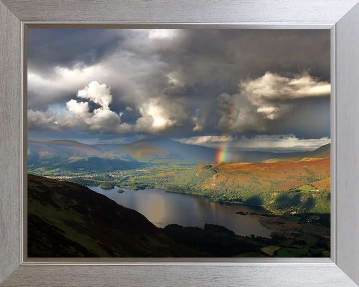 Rainbow over Keswick the Lake District Cumbria Photo Print - Canvas - Framed Photo Print - Hampshire Prints