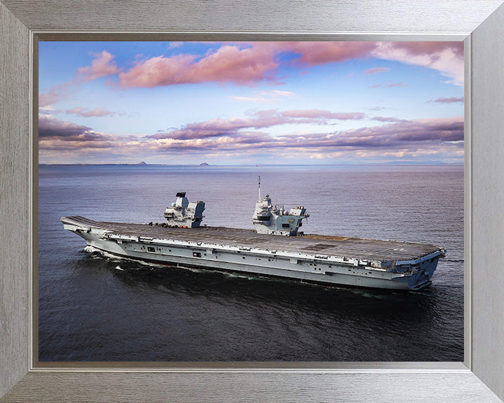 HMS Prince of Wales R09 Royal Navy Queen Elizabeth Class aircraft carrier Photo Print or Framed Print - Hampshire Prints