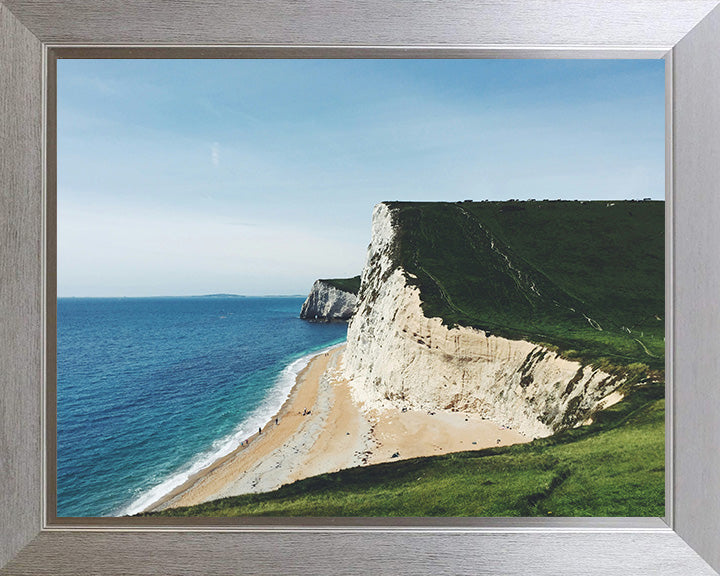 South West Coastal path cliffs Dorset Photo Print - Canvas - Framed Photo Print - Hampshire Prints
