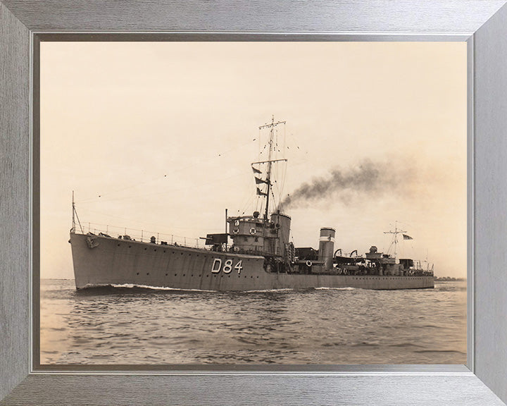 HMS Tyrian D84 Royal Navy S class destroyer Photo Print or Framed Print - Hampshire Prints