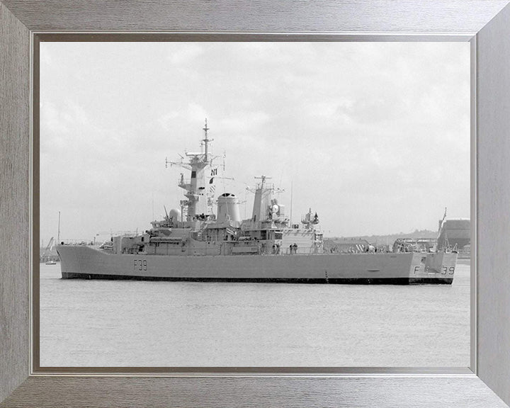 HMS Naiad F39 Royal Navy Leander class frigate Photo Print or Framed Photo Print - Hampshire Prints