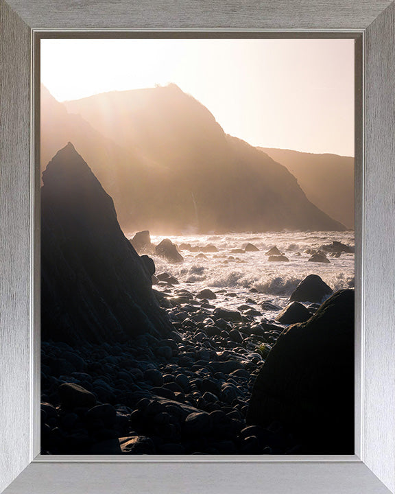 The North Devon coast at sunset Photo Print - Canvas - Framed Photo Print - Hampshire Prints