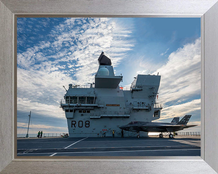 HMS Queen Elizabeth R08 Royal Navy Queen Elizabeth Class Aircraft Carrier Photo Print or Framed Print - Hampshire Prints