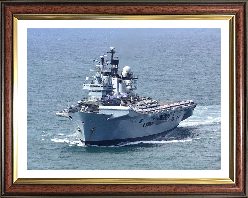 HMS Illustrious R06 Royal Navy Invincible class Aircraft Carrier Photo Print or Framed Print - Hampshire Prints