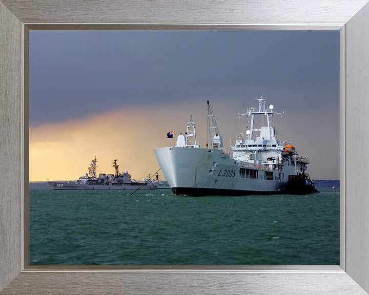 RFA Sir Galahad L3005 Royal Fleet Auxiliary Round Table class ship Photo Print or Framed Print - Hampshire Prints