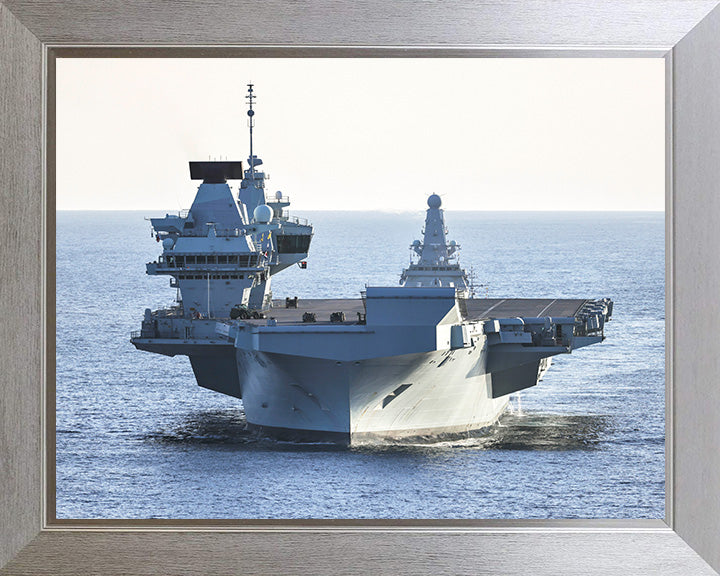 HMS Prince of Wales R09 Royal Navy Queen Elizabeth Class aircraft carrier Photo Print or Framed Print - Hampshire Prints