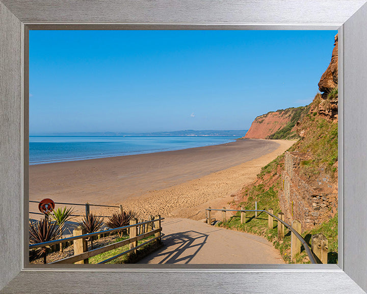 Sandy Bay Beach Exmouth Devon in summer Photo Print - Canvas - Framed Photo Print - Hampshire Prints