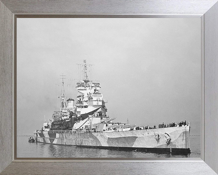 HMS Howe 32 Royal Navy King George V class battleship Photo Print or Framed Print - Hampshire Prints