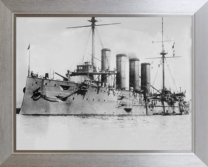 HMS Leviathan (1901) Royal Navy Drake class armoured cruiser Photo Print or Framed Photo Print - Hampshire Prints