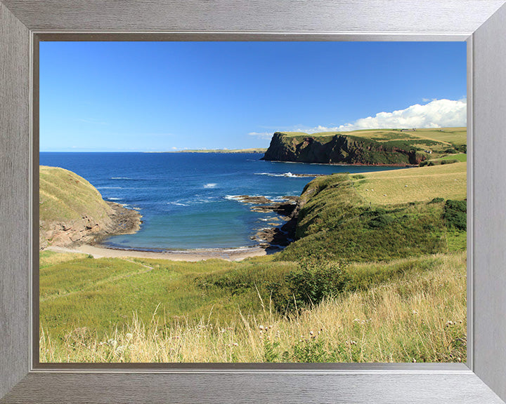Cullykhan Beach and Fort Fiddes Scotland Photo Print - Canvas - Framed Photo Print - Hampshire Prints