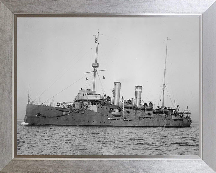 HMS Bonaventure (1892) Royal Navy  Astraea class cruiser Photo Print or Framed Photo Print - Hampshire Prints