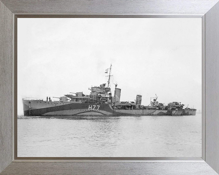 HMS Boreas H77 Royal Navy B class destroyer Photo Print or Framed Print - Hampshire Prints