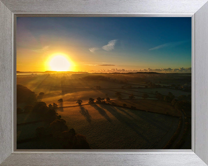 Sunrise over Aylesbeare Devon Photo Print - Canvas - Framed Photo Print - Hampshire Prints