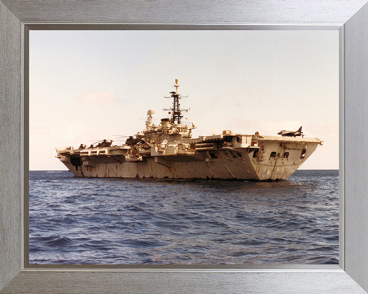 HMS Hermes R12 Royal Navy Centaur class Aircraft carrier Photo Print or Framed Print - Hampshire Prints