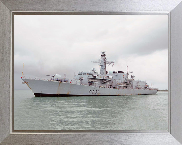 HMS Argyll F231 Royal Navy type 23 Frigate Photo Print or Framed Print - Hampshire Prints