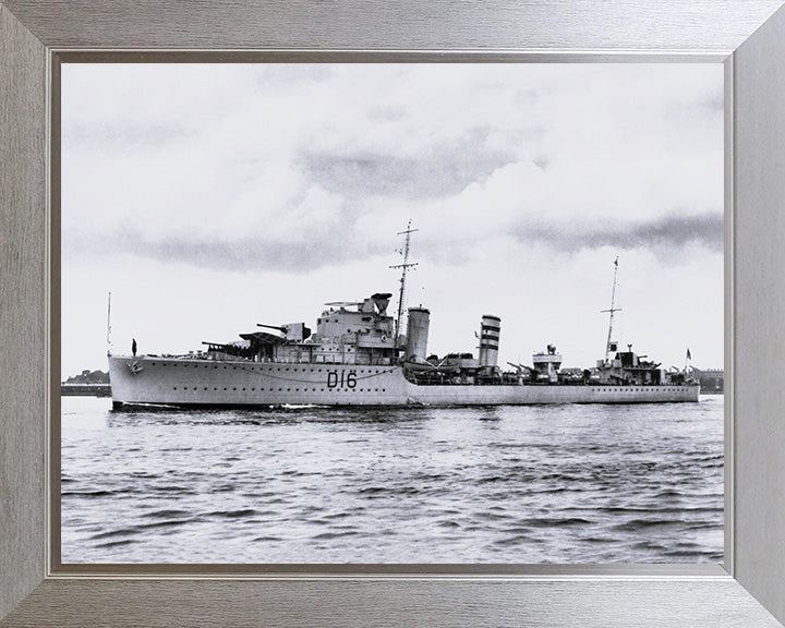 HMS Ivanhoe D16 Royal Navy I class destroyer Photo Print or Framed Print - Hampshire Prints