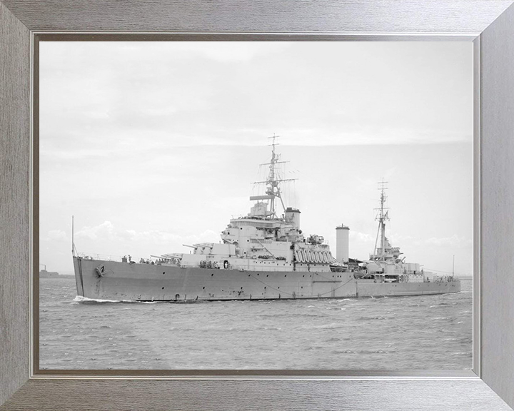 HMS Gambia (48) Royal Navy Fiji class light cruiser Photo Print or Framed Photo Print - Hampshire Prints